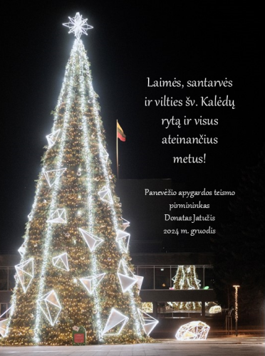 Sveikinimas su šv. Kalėdomis